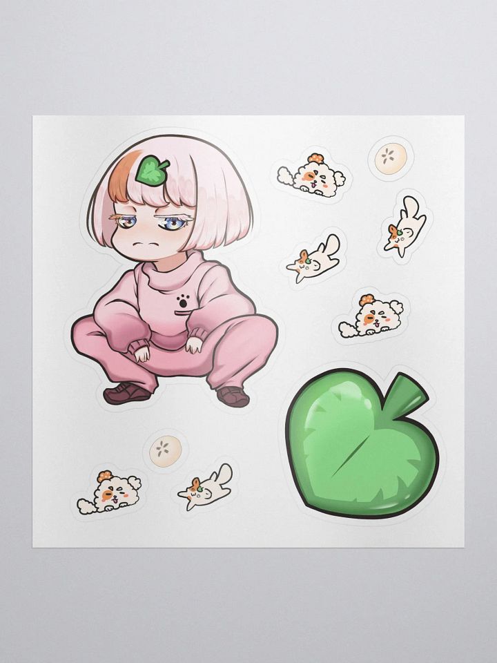 Squatting & Leaf Stickers product image (1)