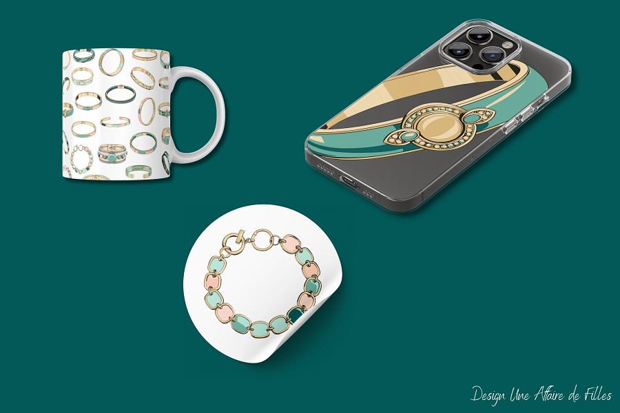 ART DECO BRACELETS - 40 VECTOR CLIPART product image (5)