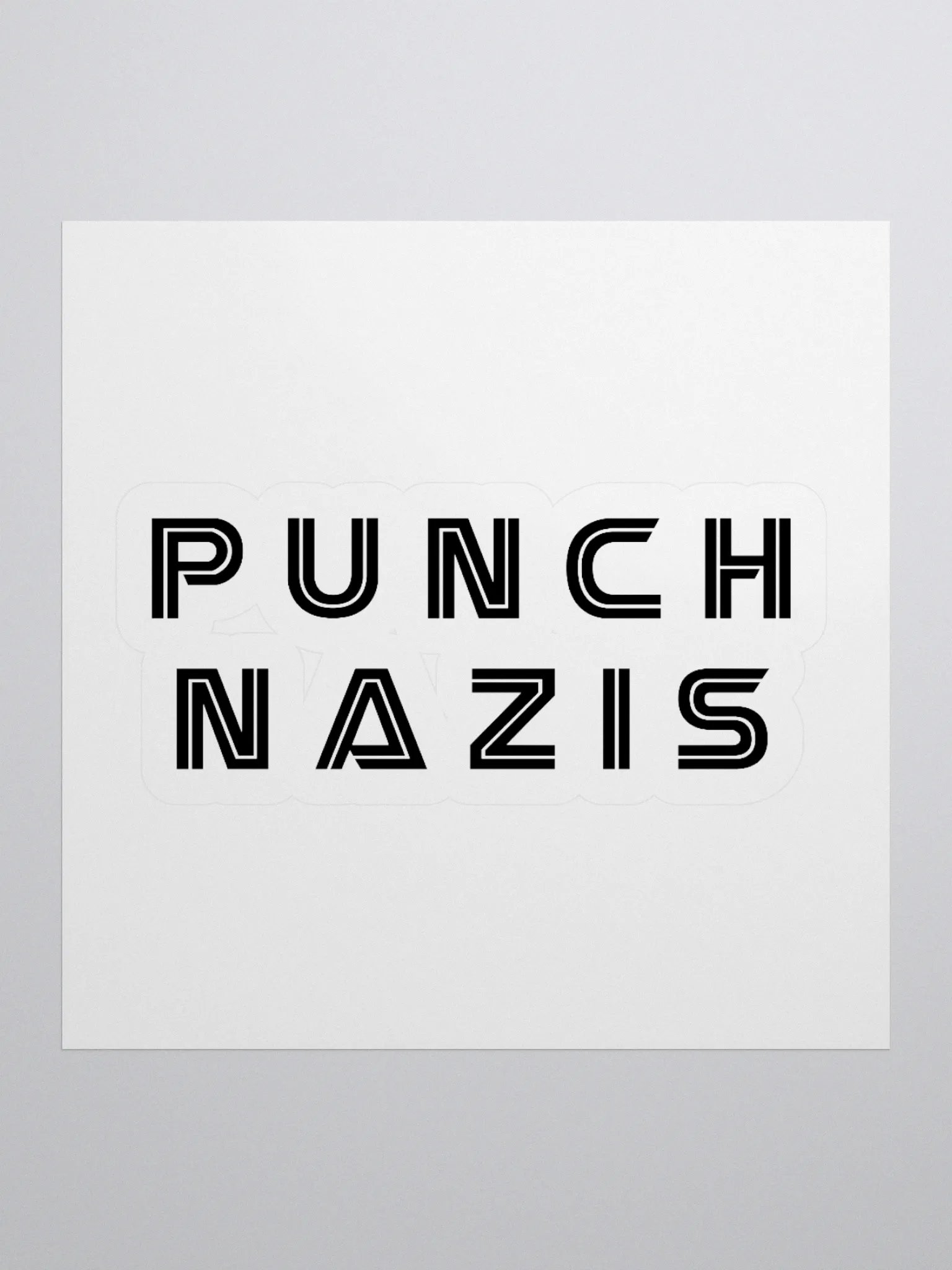 Punch Nazis Kiss Cut Stickers product image (3)