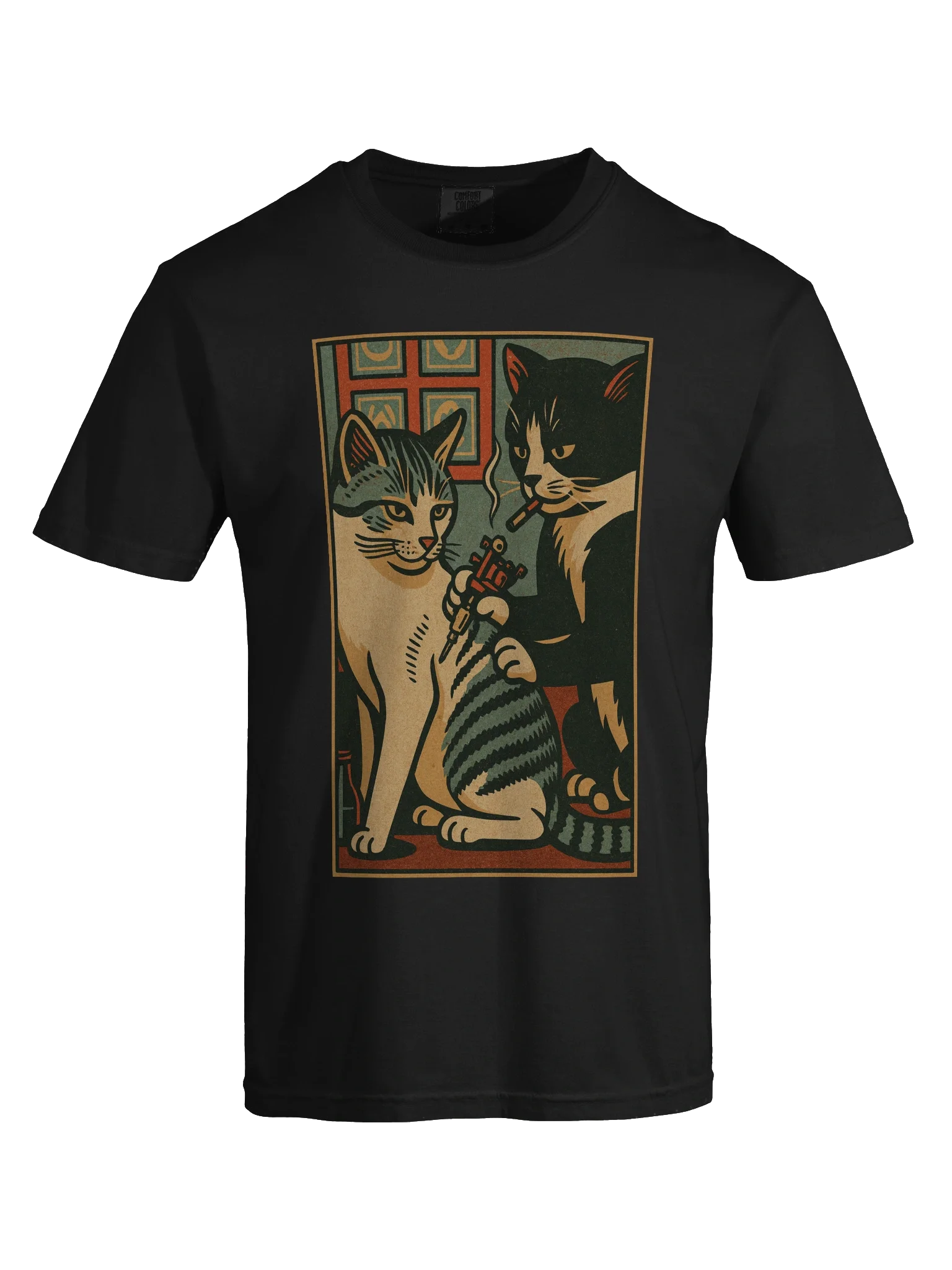 Tattoo Artist Funny Cat Meme Vintage Style T-Shirt product image (94)