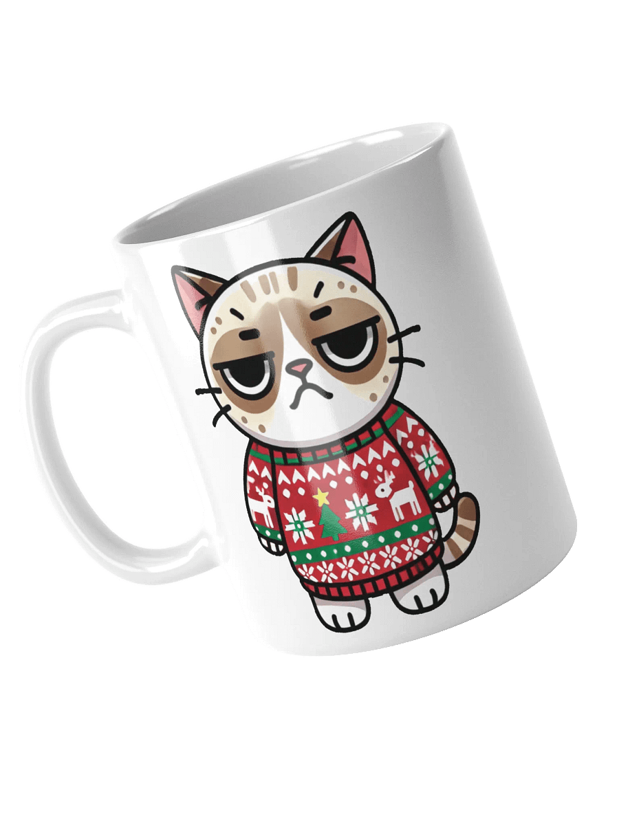 Unimpressed Cat Christmas Mug product image (3)
