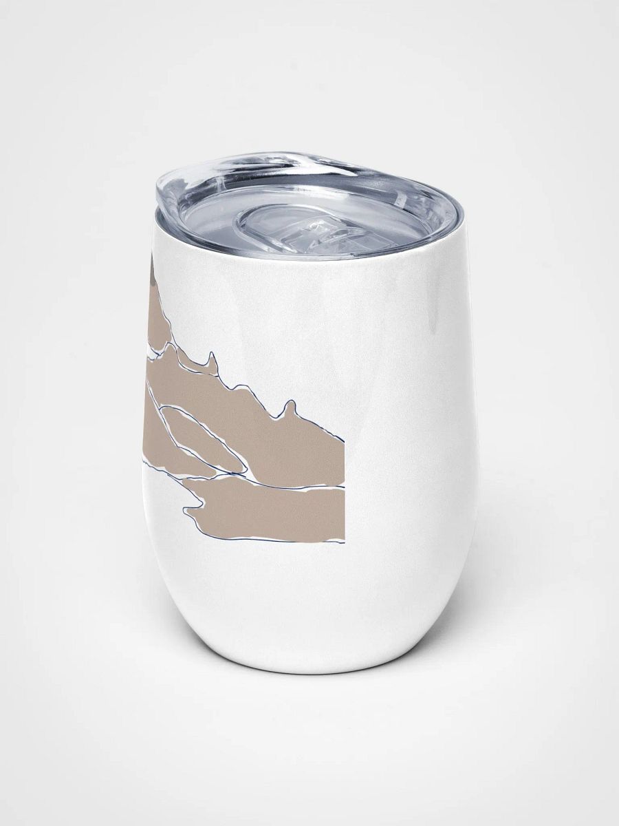 Gilbert Peak wine tumbler (tan sketch) product image (5)