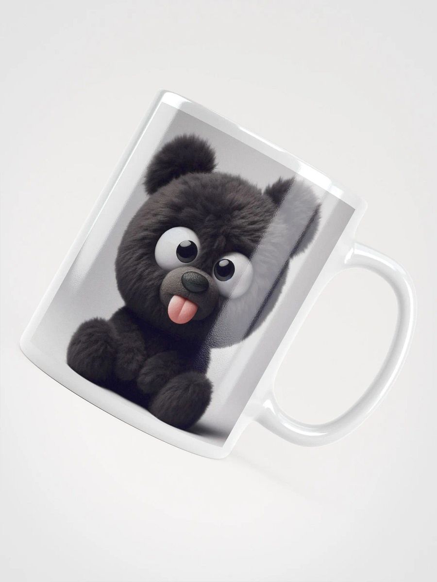 Rude Black Teddy Bear #Humorous Mug - White product image (4)