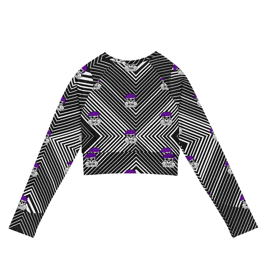 Enigma Nation All-Over Print Recycled Long Sleeve Crop Top product image (7)