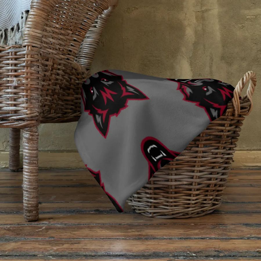 Vintage Captain Wolfpak Logo Throw Blanket product image (22)
