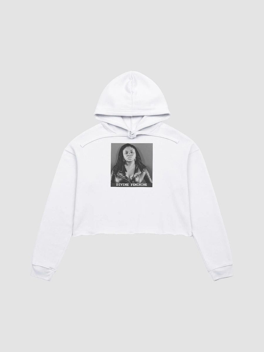Divine Feminine White Crop Hoodie product image (1)
