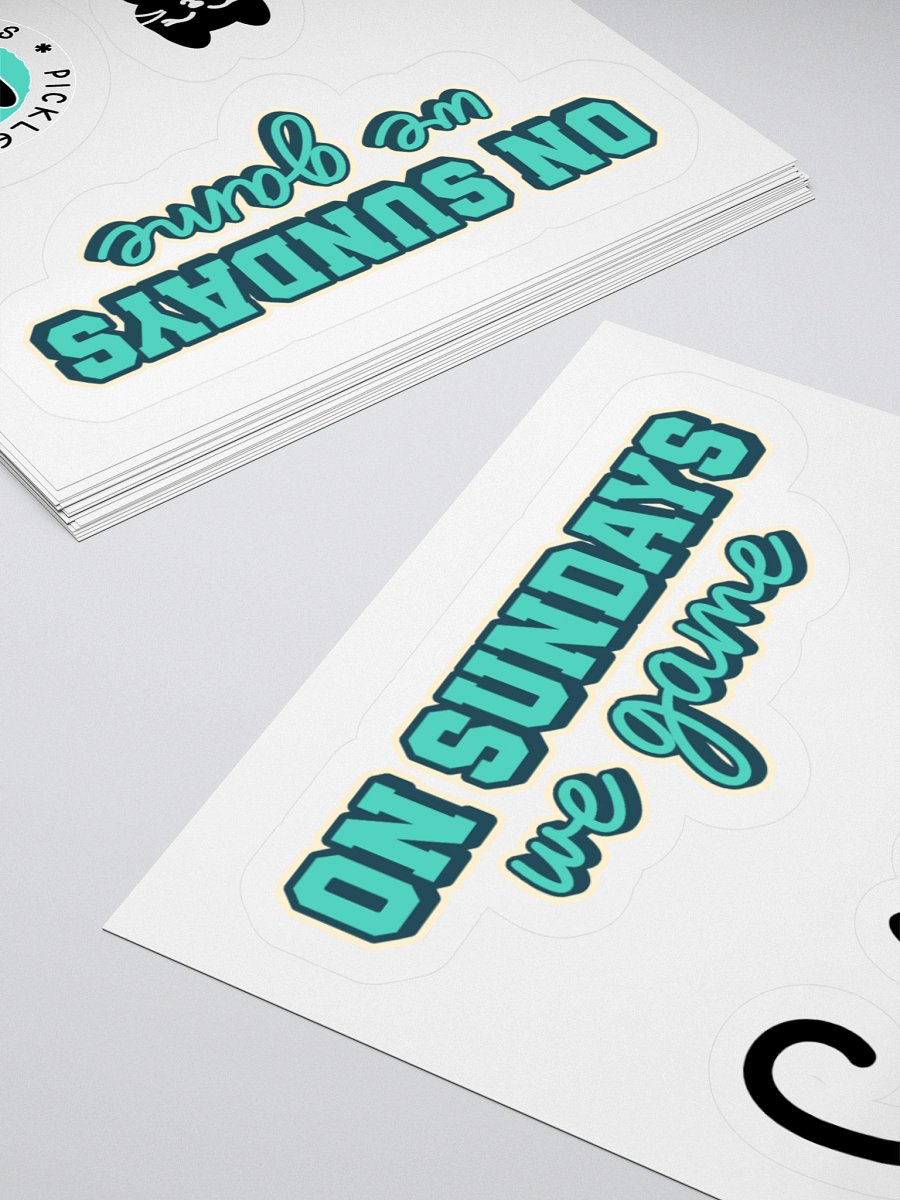 On Sundays We Game Sticker Sheet product image (4)