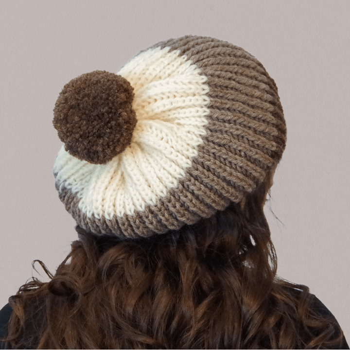 Chunky Brioche Slouchy Hat in SHORTCUT Brioche Stitch - PDF Knitting Pattern & Video Tutorial product image (2)
