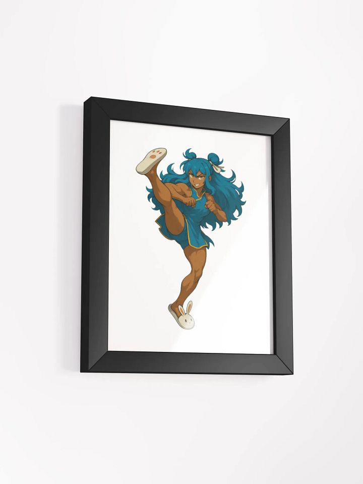 Dynamic Blue Bunny Kick Framed Poster product image (14)