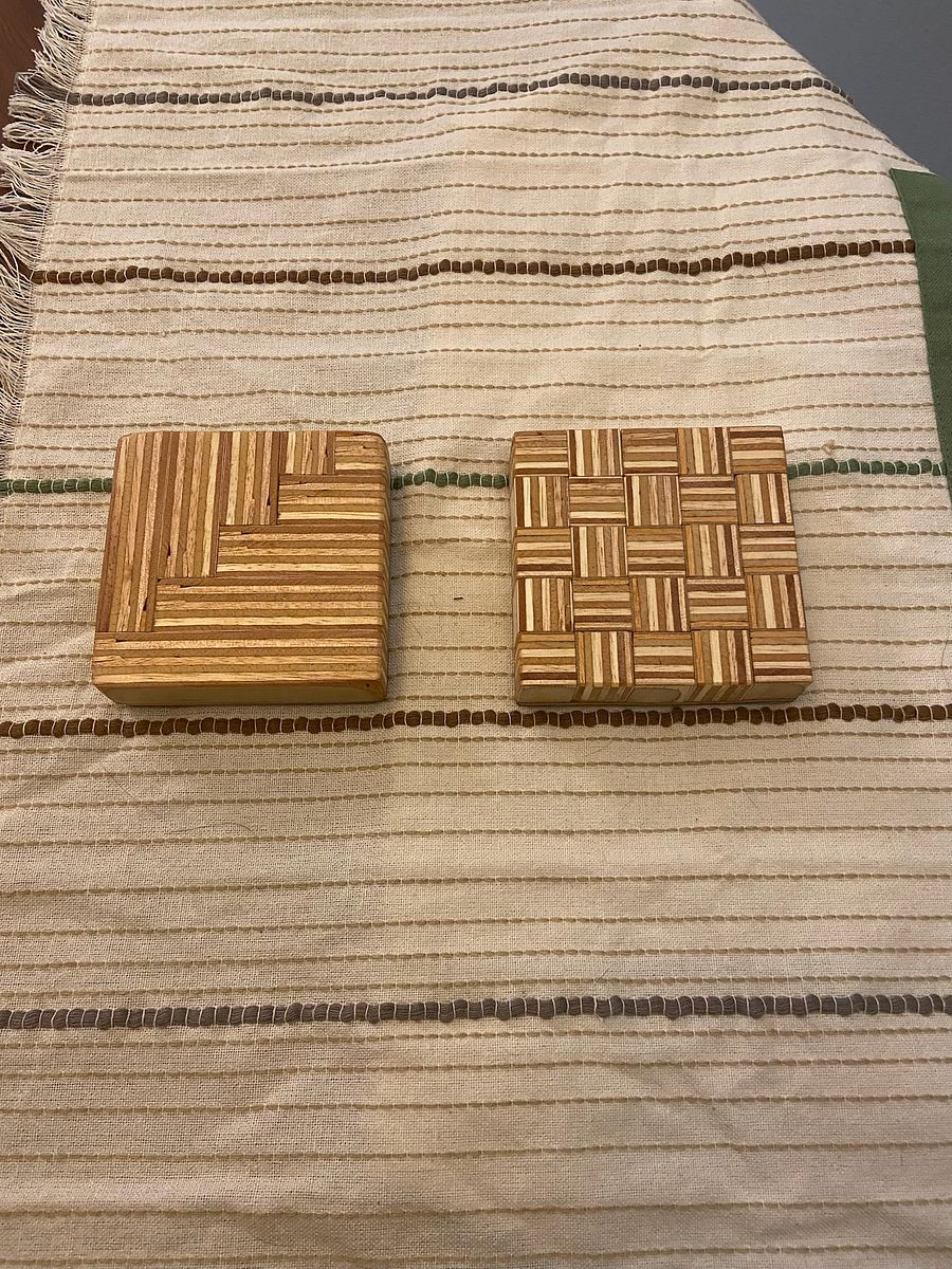 Birch Plywood Pattern Coasters product image (3)