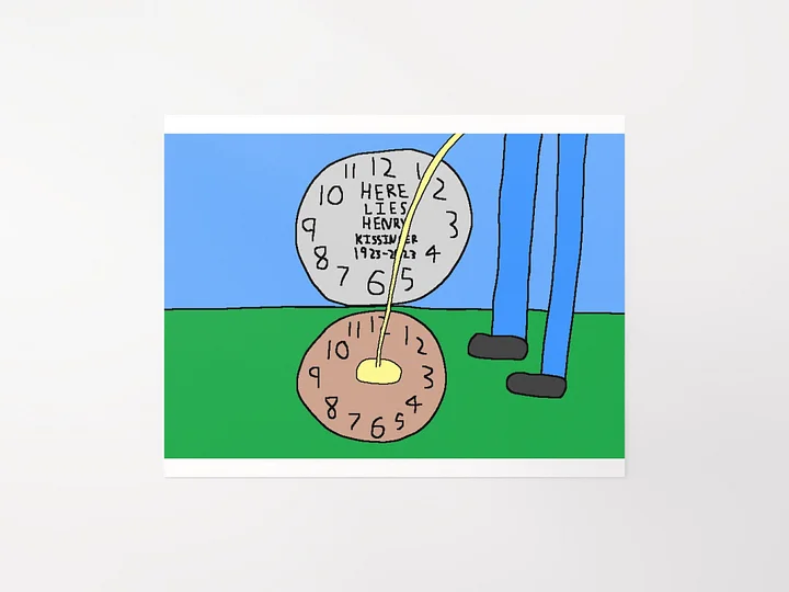 Henry Kissinger Grave Poster product image (1)