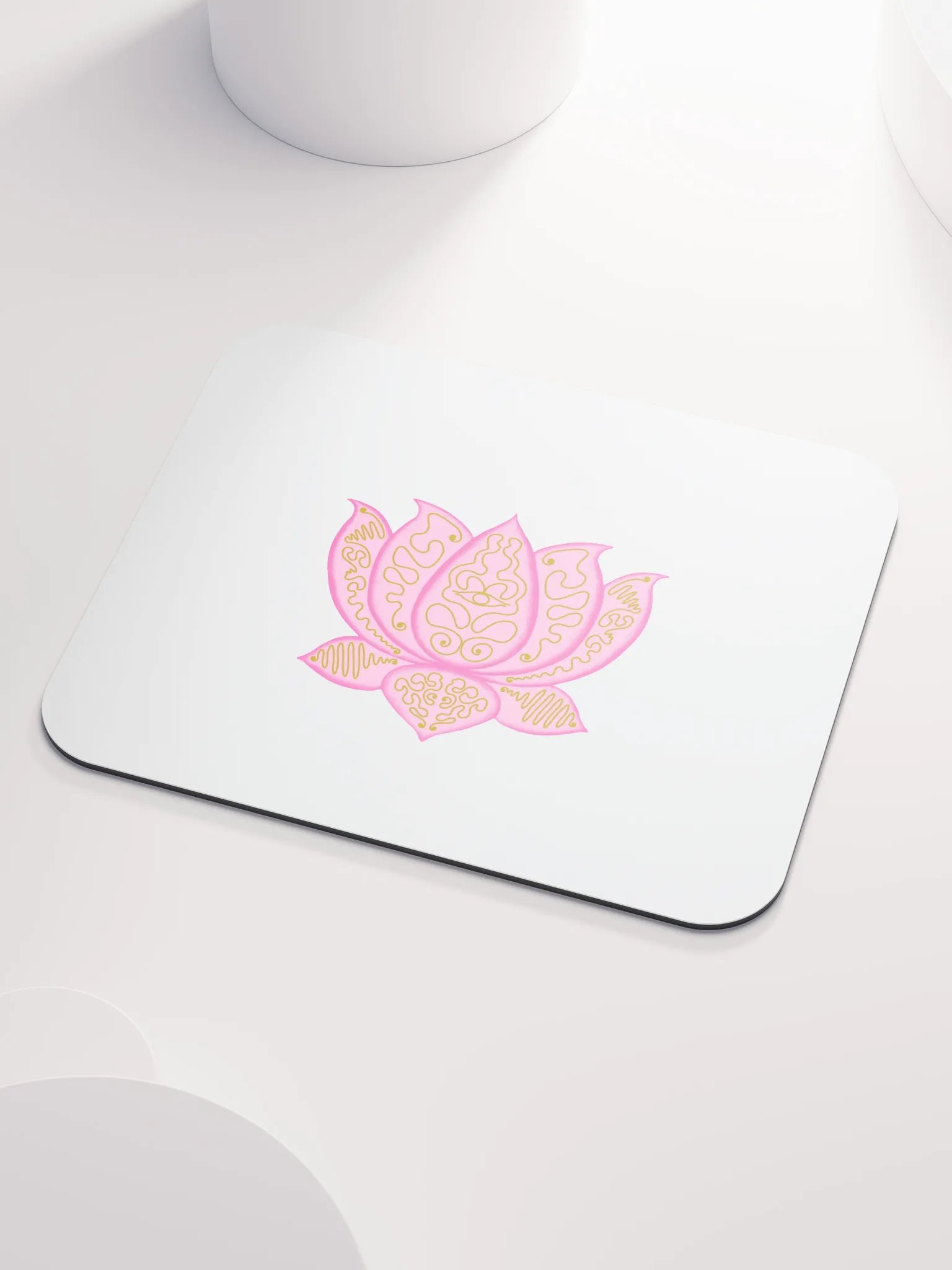 Golden Lotus Mouse Pad product image (3)