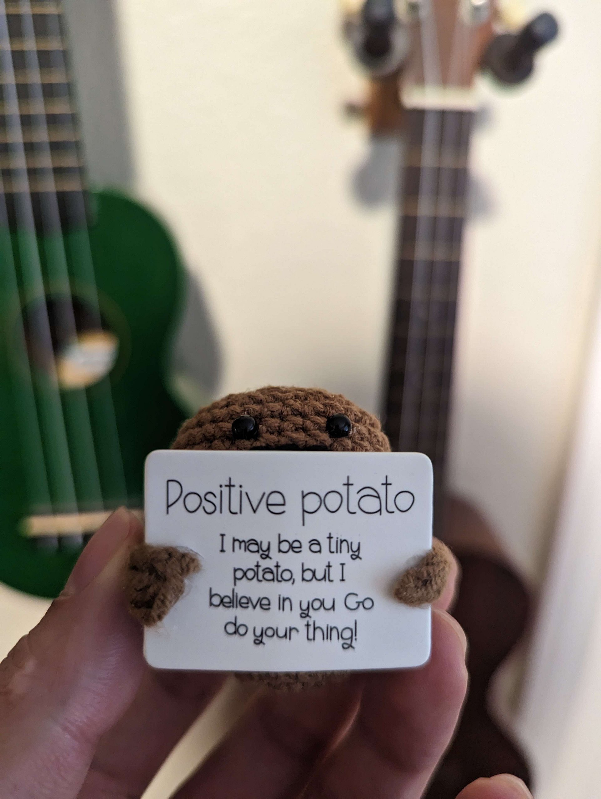 Positive Potato Crochet Toy 4.5cm / 1.77