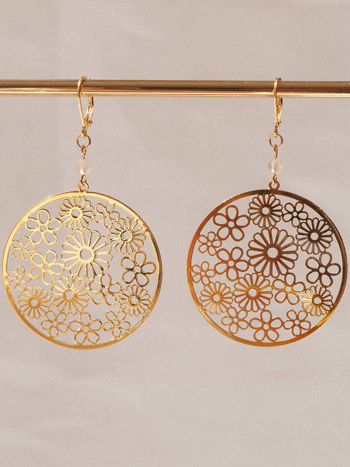 Floral wheel - Citrine earrings 🌼 product image (2)