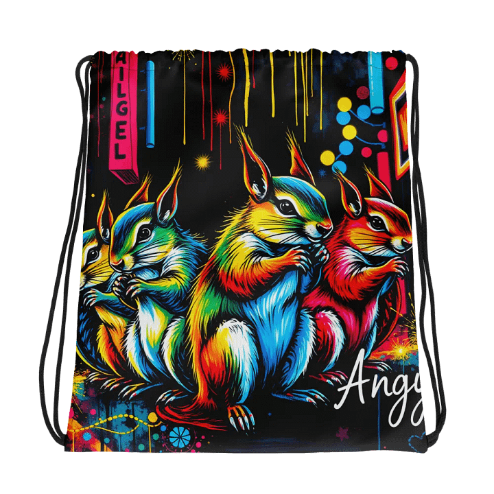 Neon Squad Drawstring Adventure Bag product image (1)