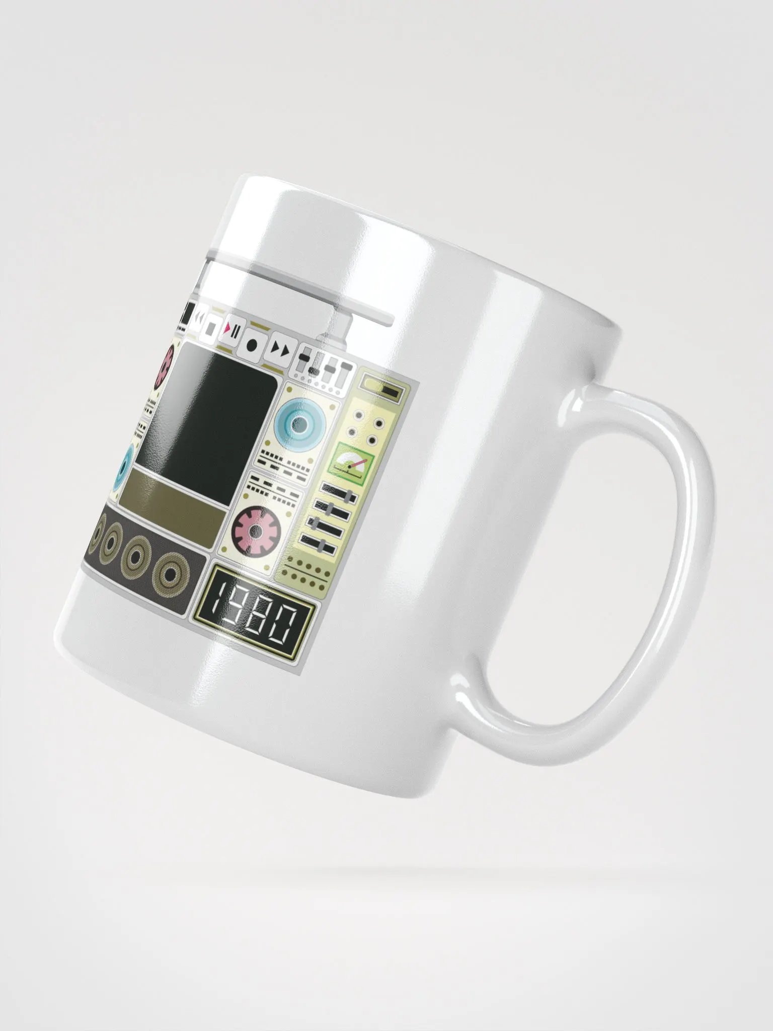 Rap Waveback Machine Mug - White product image (2)