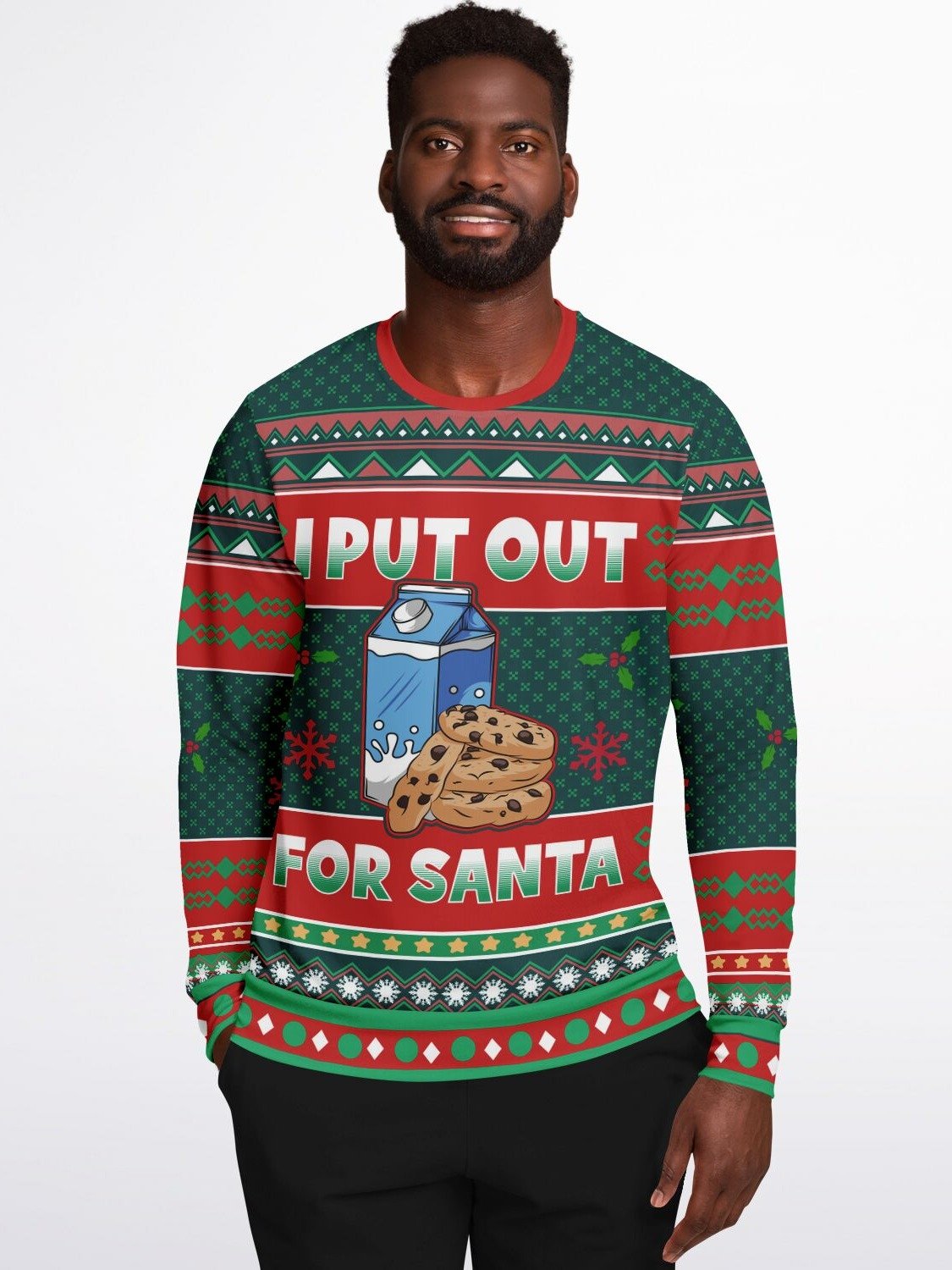 Funny Ugly Christmas Sweater "I Put Out For Santa" | Hilarious Naughty Holiday Sweater | Festive Party Outfit & Gift for Men & Women product image (7)