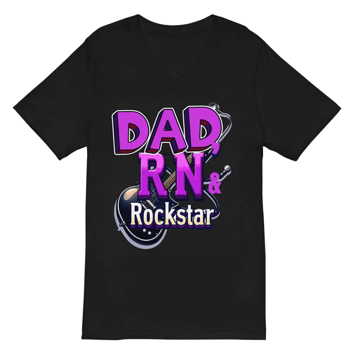Rockstar Dad V-Neck Tee product image (3)
