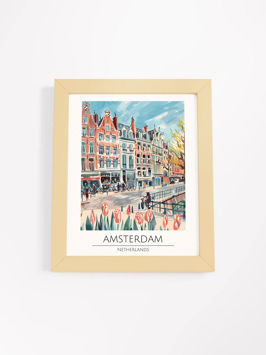 Amsterdam Netherlands Framed Travel Poster product image (4)