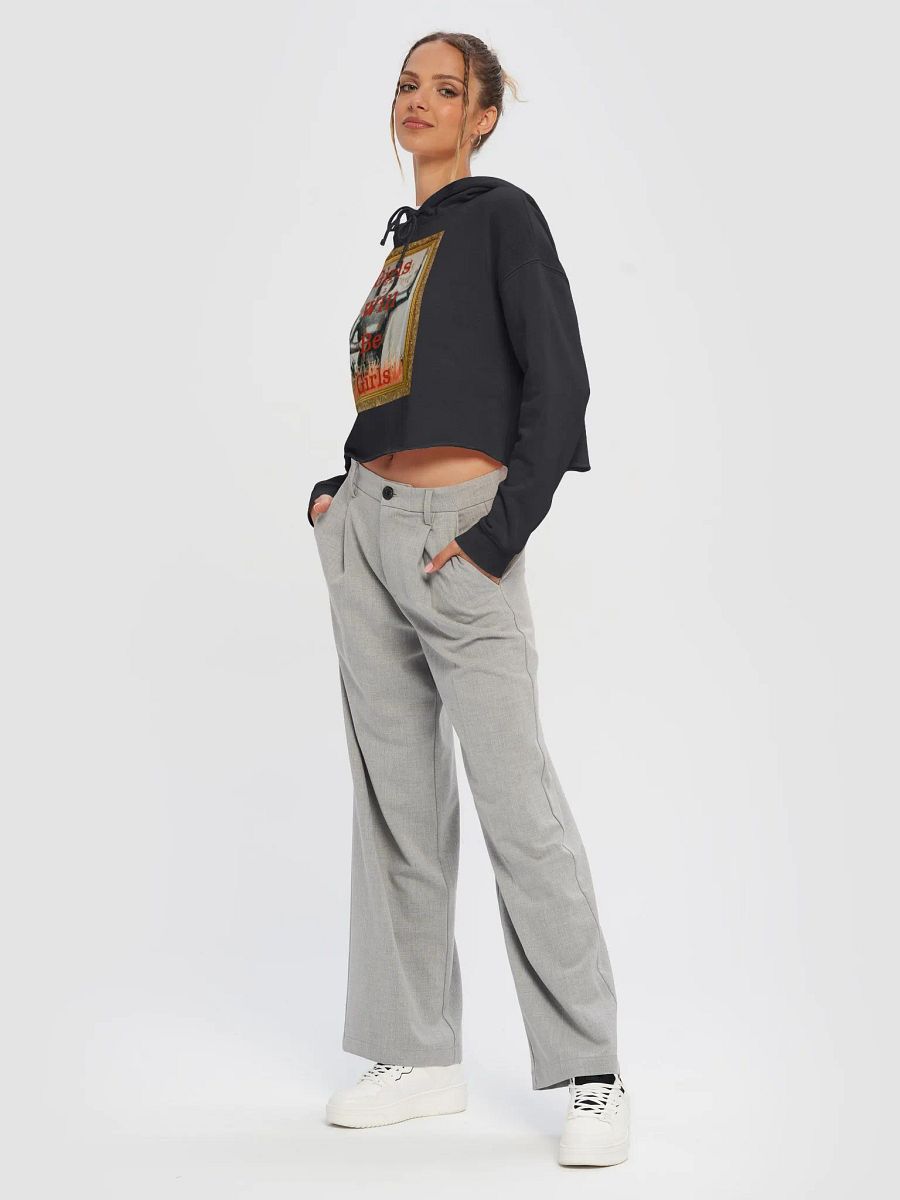 Girls Will Be Girls Framed Cropped Hoodie product image (5)