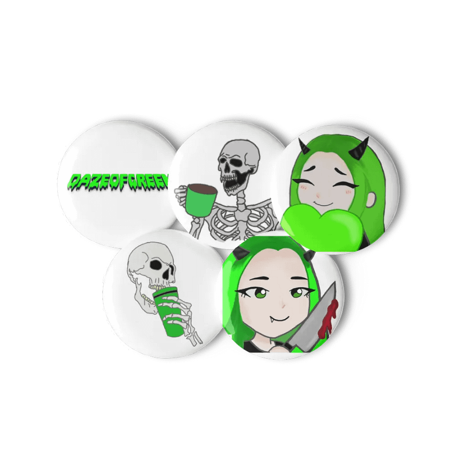 DazeOfGreen Button Pins product image (3)