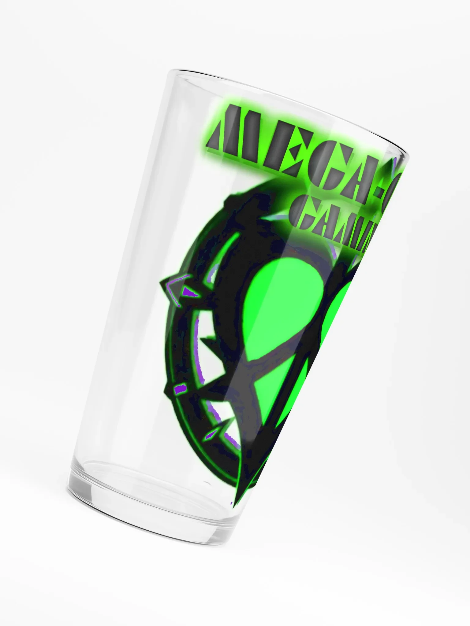 Neon Heart Gaming Shaker Pint Glass product image (6)