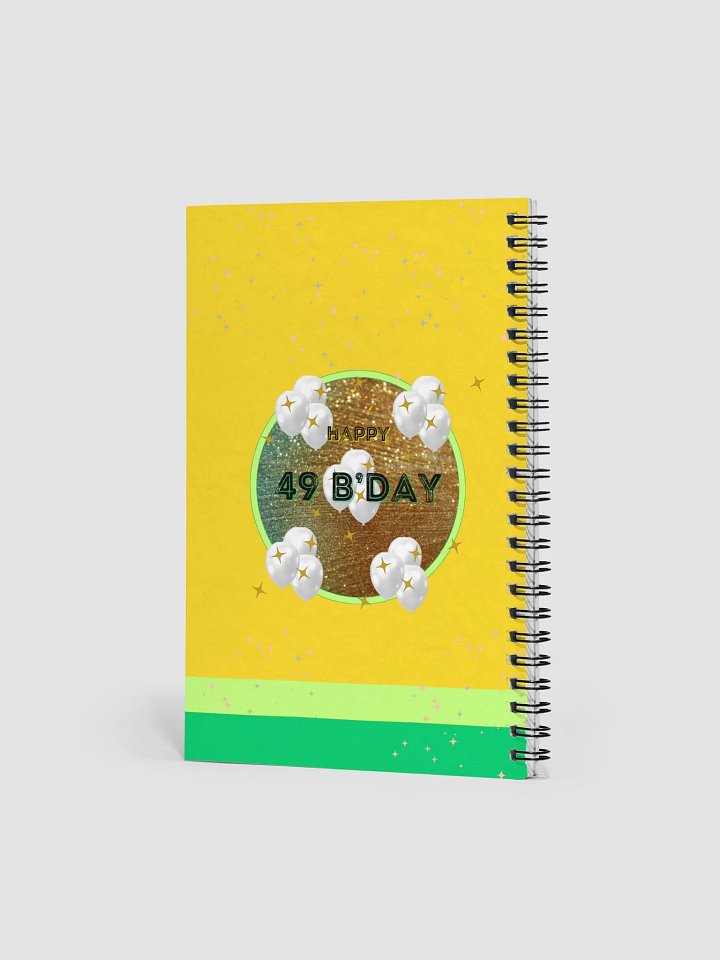 Glittery 49th Birthday Spiral Notebook product image (2)
