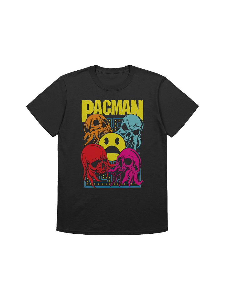 Pac-Man – Neon Skull Maze Frenzy – Gildan Softstyle T-Shirt product image (1)