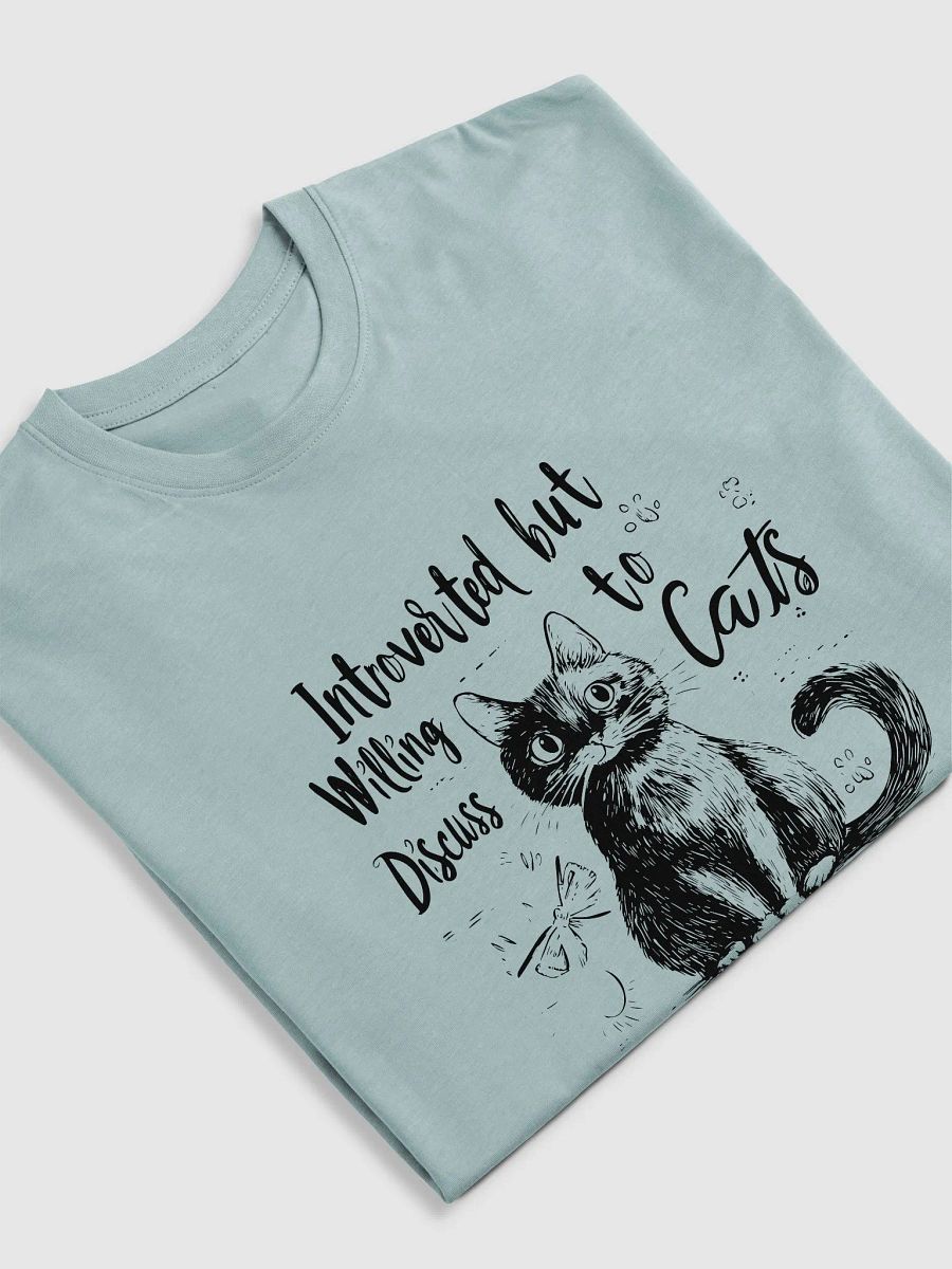 Introverted but Willing to Discuss Cats | Cotton Heritage T-Shirt product image (17)