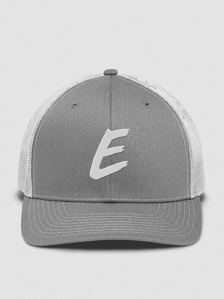 E Trucker Cap Grey/White product image (1)