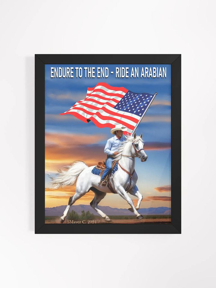 Endurance Patriot - Arabian Horse Poster product image (1)
