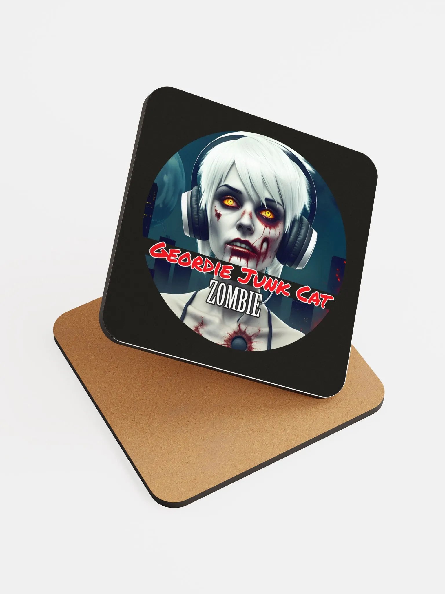 ZOMBIE ONE Drink Coaster (3.74″x 3.74″, US and EU SHIPPING) product image (6)