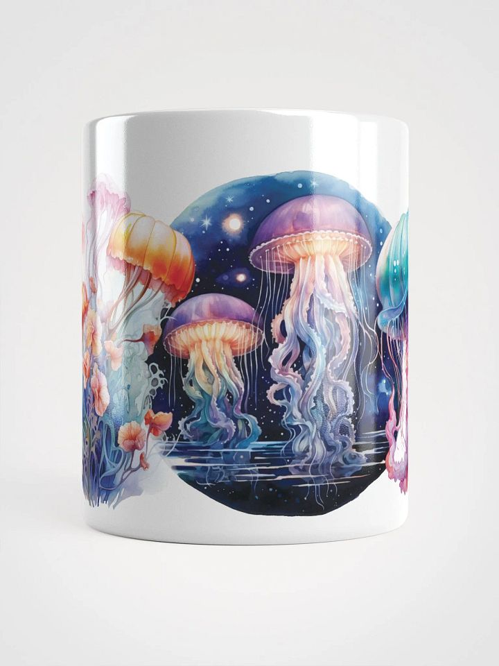 Cosmic Jellyfish White Glossy Mug product image (2)
