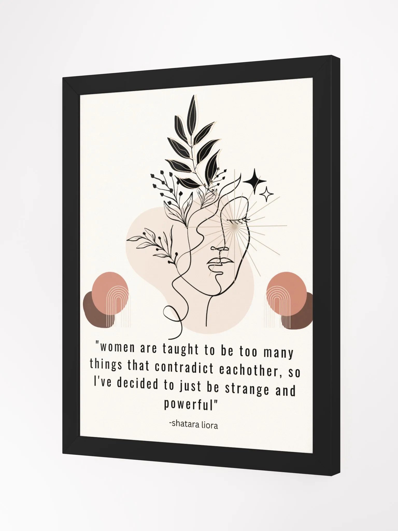 strange and powerful ii- framed design product image (2)