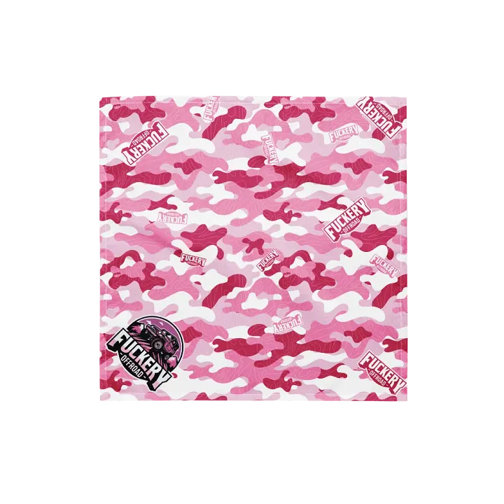 Fuckery Offroad Camo Topo Bandana - Pink product image (1)