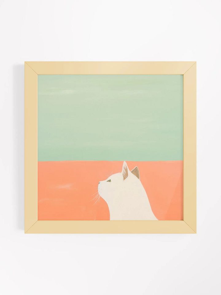 Mesmerizing Gaze - Framed Cat Poster product image (1)