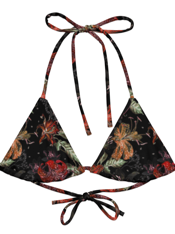 Starry Night | Recycled Padded String Bikini Top product image (5)