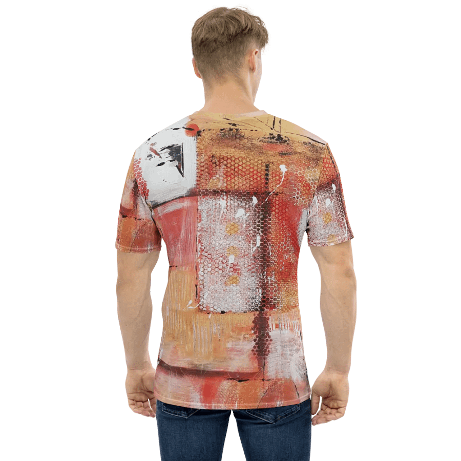 original painting mixed media, on all over print tshirt product image (1)
