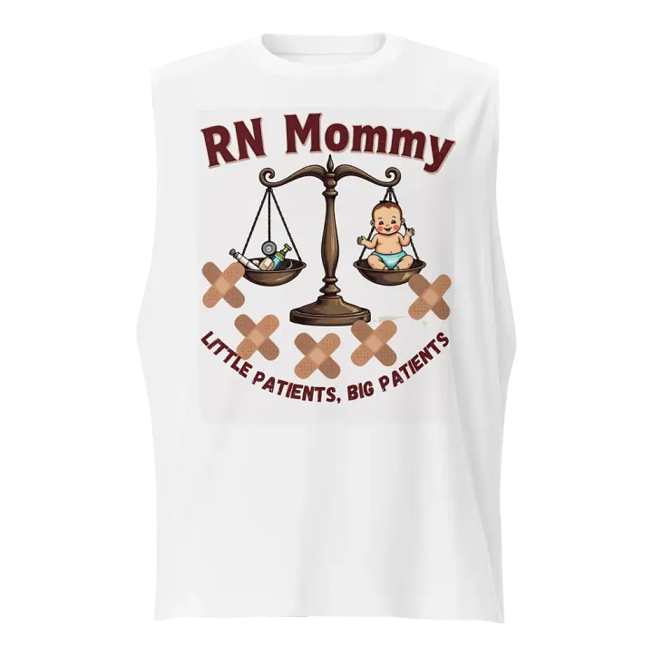 RN Mommy Balance Scale Muscle Tank product image (1)