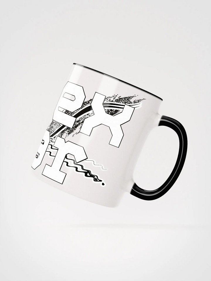 White HApex Gear Black Logo Ceramic Mug with Color Inside product image (2)