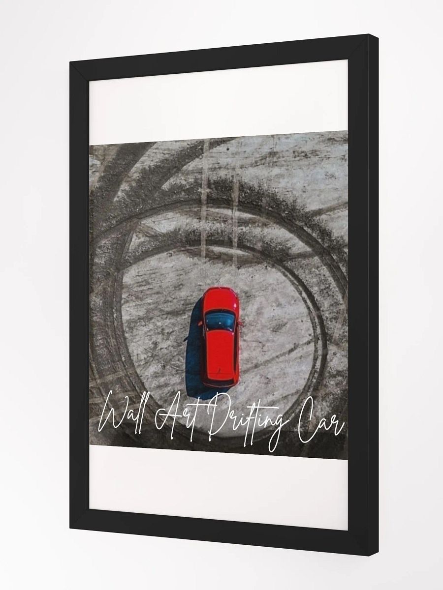 Wall Art Drifting Car Framed High-Quality Matte Poster (in) product image (2)