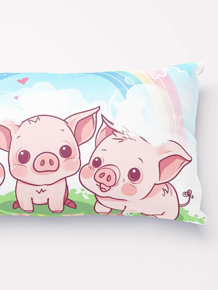 Piglets Throw Pillow - Cozy, Easy-Care, Multiple Sizes product image (2)