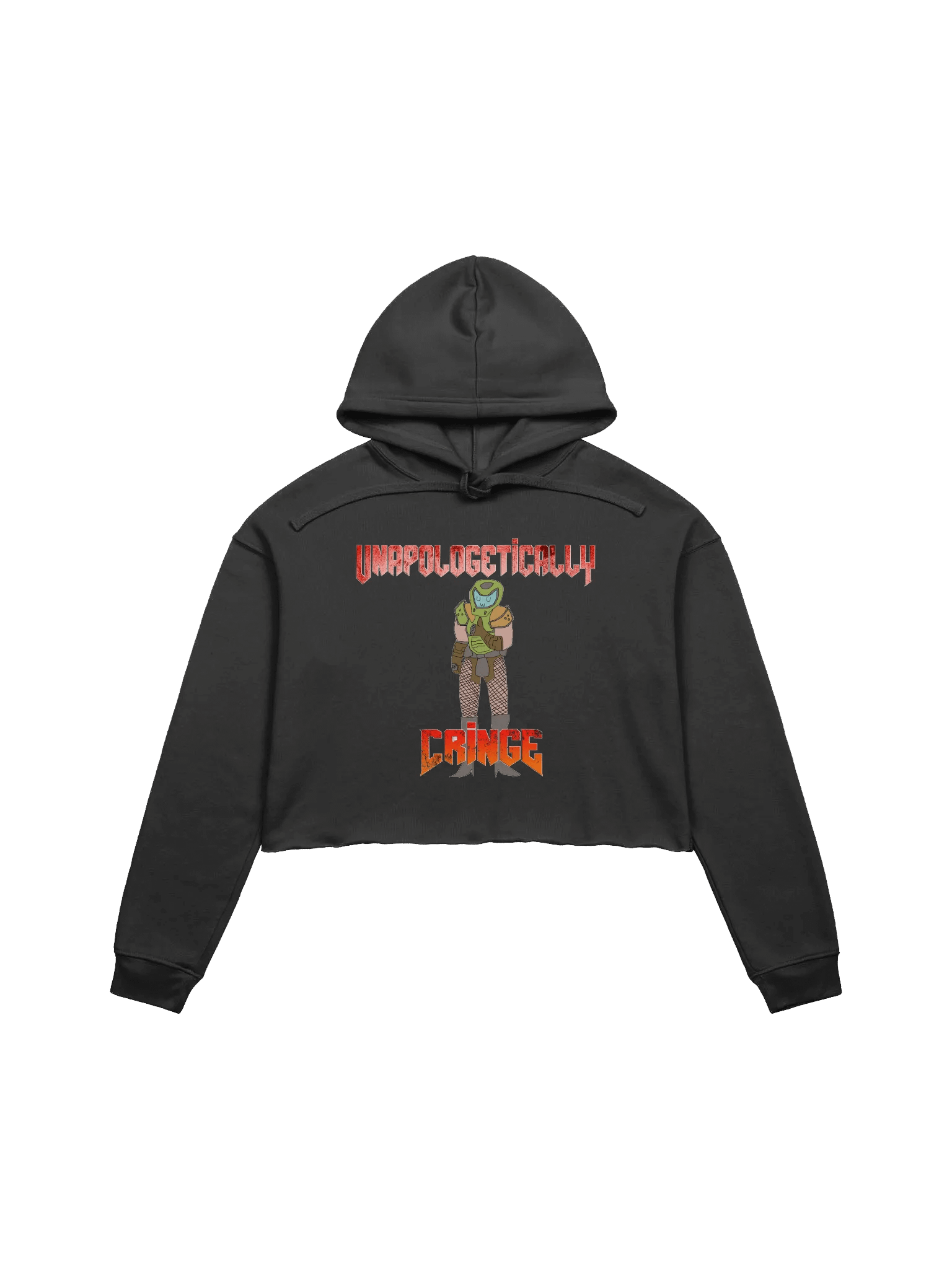 Unapologetically Cringe Crop Hoodie product image (1)