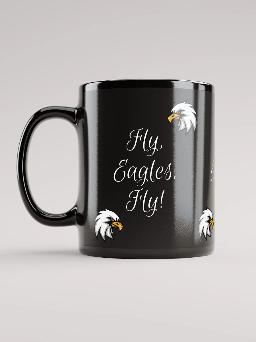 Fly Eagles Fly Glossy Black Mug product image (6)