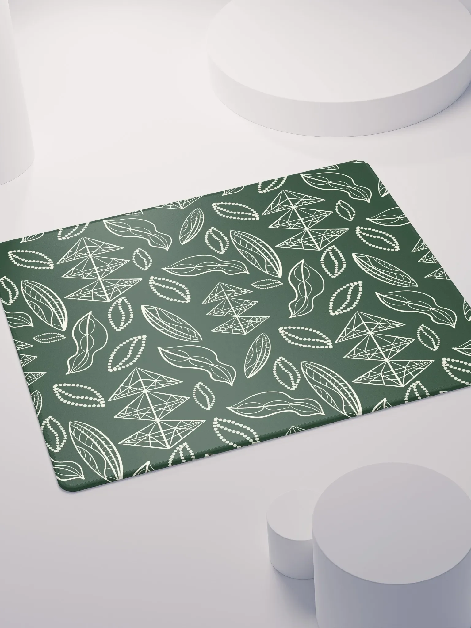 El Yunque Brew Bliss: Abstract Coffee Bean Tribal Gaming Mousepad product image (8)