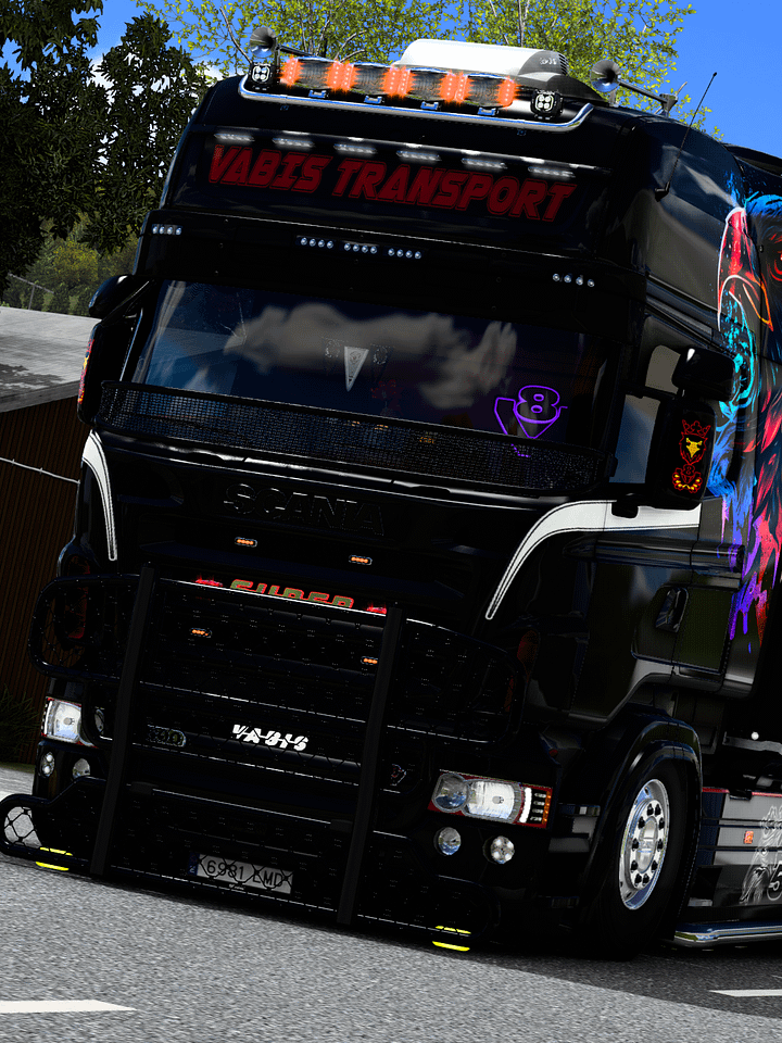 Scania V8 RJL Skin Griffin Vabis Transport! product image (1)