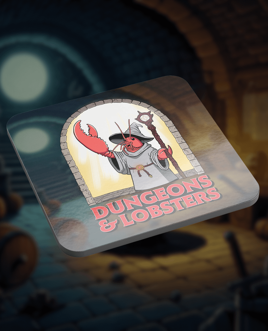 Dungeons & Lobsters Coaster 🧙🦞 product image (1)