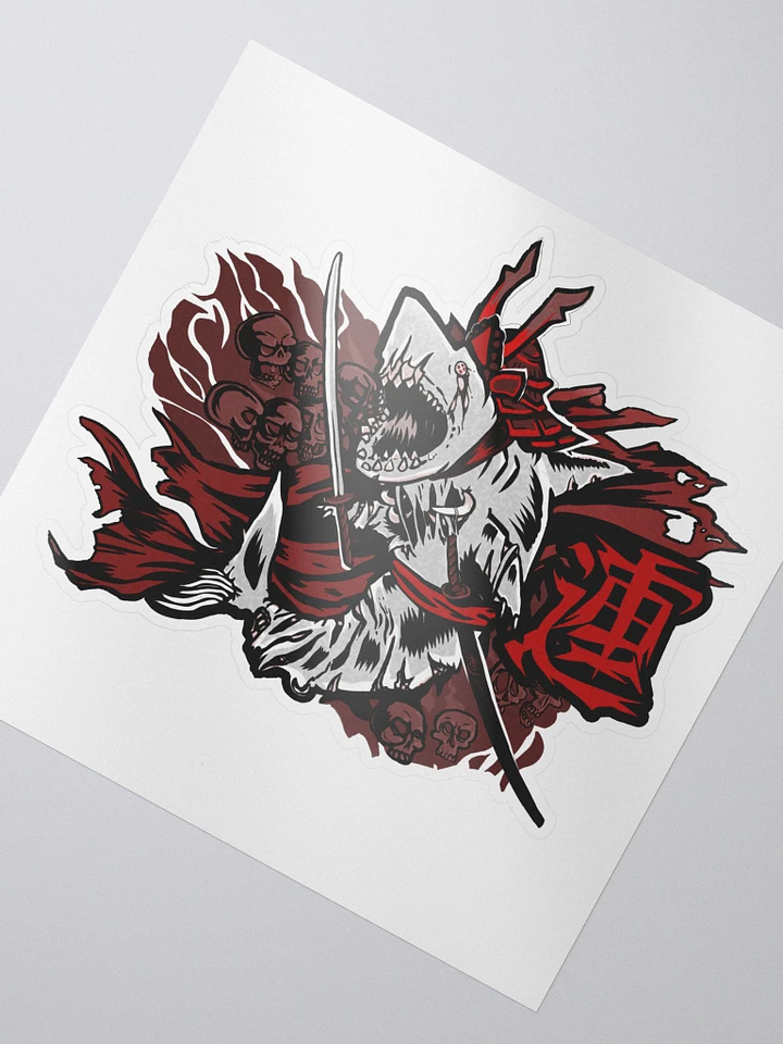 Samurai Shark Kiss Cut Sticker product image (2)