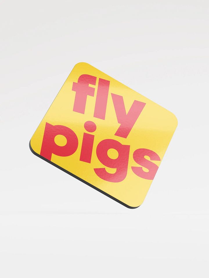 flght FLY PIGS EMOJI Coaster product image (1)