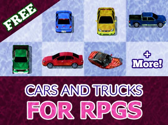 FREE RPG Maker Cars and Trucks product image (1)